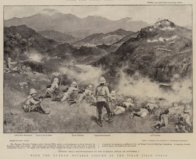 Avec la colonne mobile de Kurram de la force de campagne de Tirah - Walter Stanley Paget